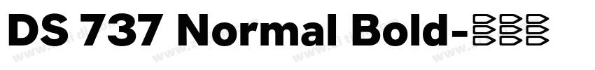 DS 737 Normal Bold字体转换 DS 737 Normal Bold字体转换